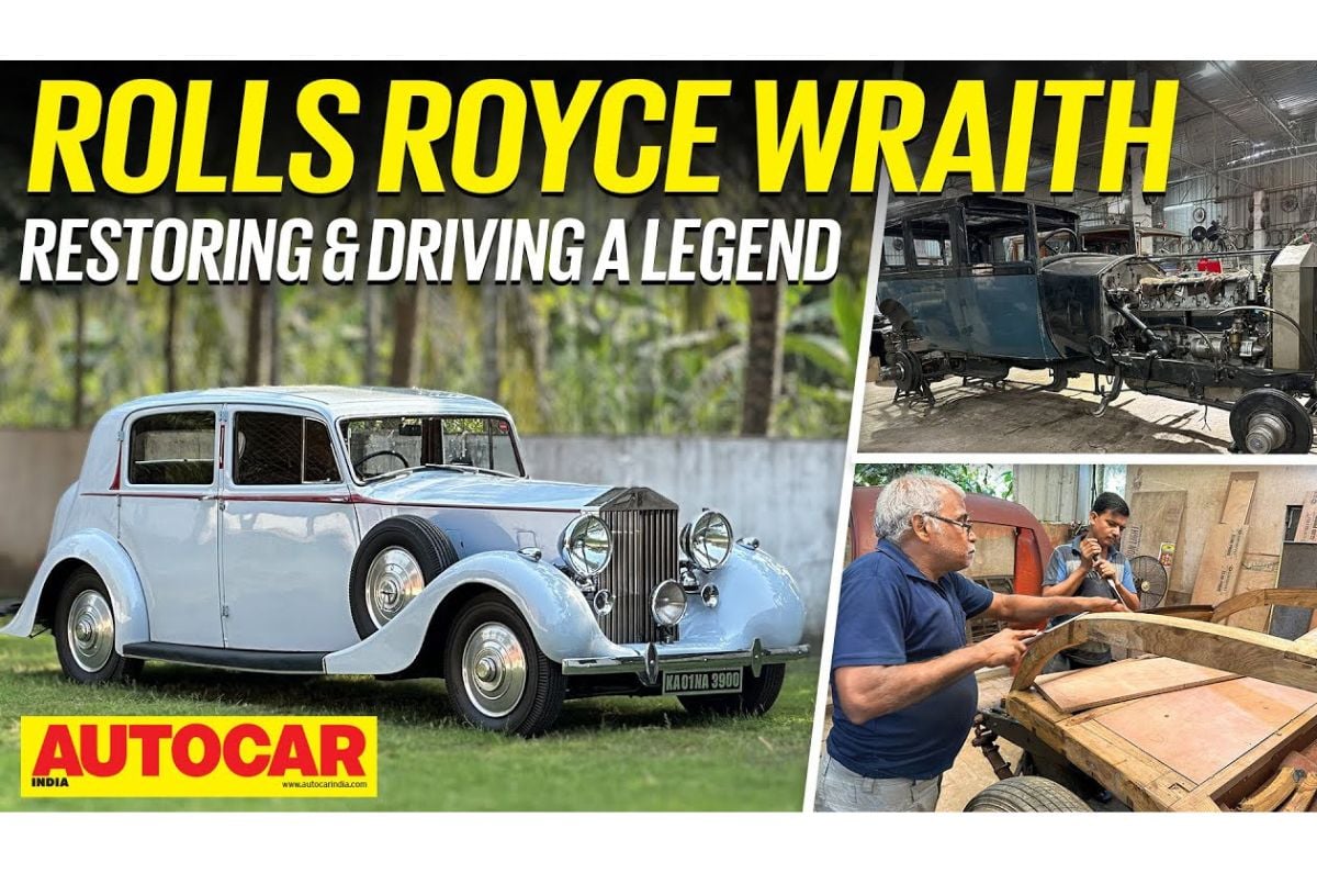 Driving a vintage, 1939 Rolls-Royce Wraith video 